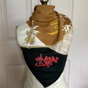 Vintage Zen silk scarf